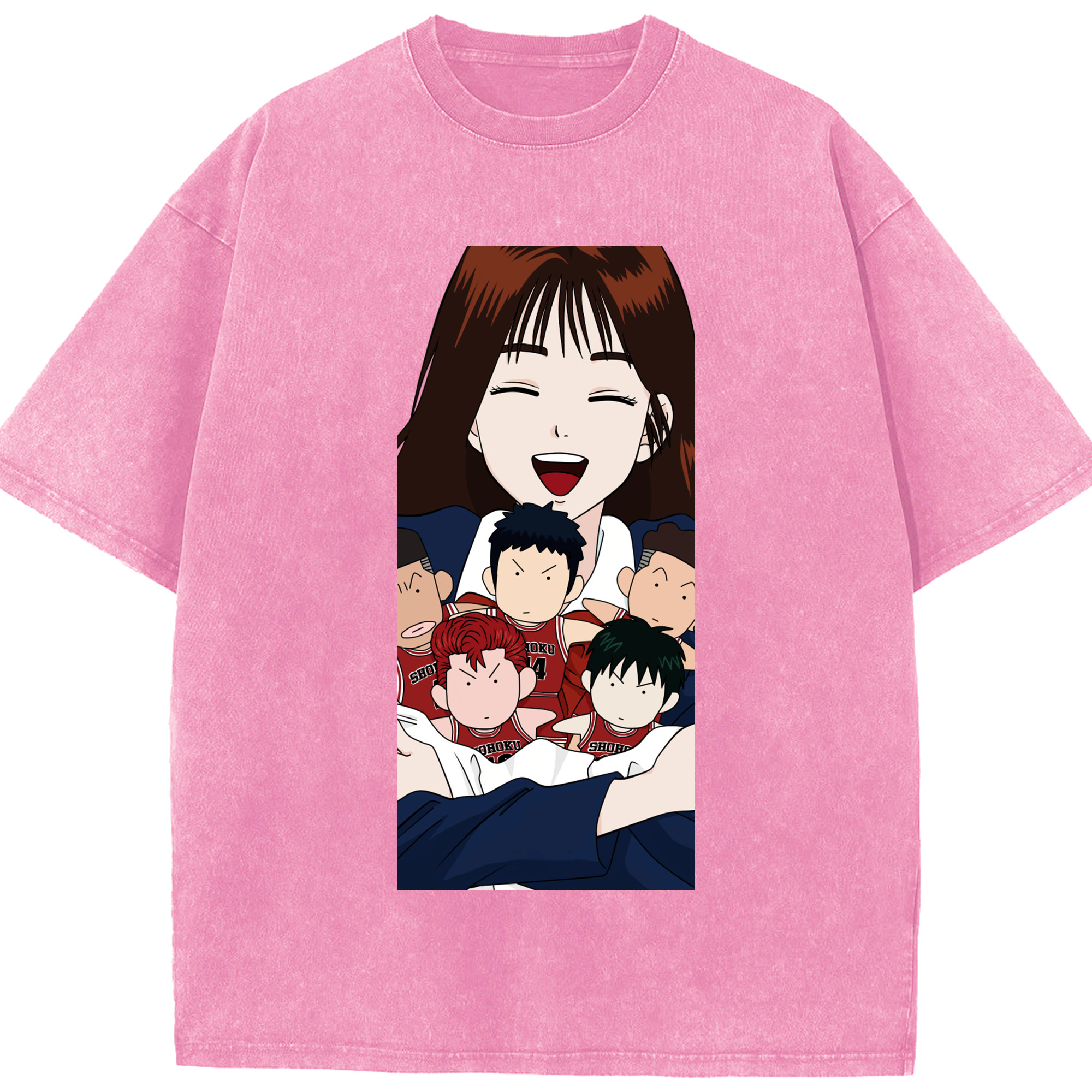 （画像用） SLAM DUNK／スラムダンク 綿100% ヴィンテージ風 半袖Tシャツ（フロントプリント）